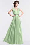 ColsBM Cordelia Seacrest Vintage A-line Sleeveless Chiffon Floor Length Pleated Bridesmaid Dresses
