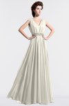 ColsBM Cordelia Whisper White Vintage A-line Sleeveless Chiffon Floor Length Pleated Bridesmaid Dresses