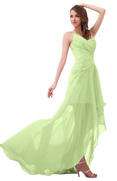 ColsBM Paige Butterfly Romantic One Shoulder Sleeveless Brush Train Ruching Bridesmaid Dresses