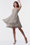 ColsBM Estelle Fawn Modest A-line One Shoulder Criss-cross Straps Short Ruching Bridesmaid Dresses