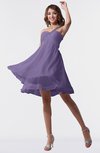 ColsBM Estelle Lilac Modest A-line One Shoulder Criss-cross Straps Short Ruching Bridesmaid Dresses