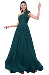 ColsBM Leilani Blue Green Cinderella A-line Asymmetric Neckline Sleeveless Zipper Chiffon Bridesmaid Dresses