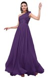 ColsBM Leilani Dark Purple Cinderella A-line Asymmetric Neckline Sleeveless Zipper Chiffon Bridesmaid Dresses