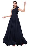 ColsBM Leilani Dark Sapphire Cinderella A-line Asymmetric Neckline Sleeveless Zipper Chiffon Bridesmaid Dresses