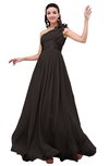 ColsBM Leilani Fudge Brown Cinderella A-line Asymmetric Neckline Sleeveless Zipper Chiffon Bridesmaid Dresses