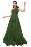 ColsBM Leilani Garden Green Cinderella A-line Asymmetric Neckline Sleeveless Zipper Chiffon Bridesmaid Dresses