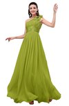 ColsBM Leilani Green Oasis Cinderella A-line Asymmetric Neckline Sleeveless Zipper Chiffon Bridesmaid Dresses