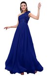ColsBM Leilani Nautical Blue Cinderella A-line Asymmetric Neckline Sleeveless Zipper Chiffon Bridesmaid Dresses