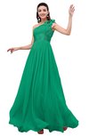 ColsBM Leilani Pepper Green Cinderella A-line Asymmetric Neckline Sleeveless Zipper Chiffon Bridesmaid Dresses