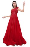 ColsBM Leilani Red Cinderella A-line Asymmetric Neckline Sleeveless Zipper Chiffon Bridesmaid Dresses