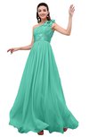 ColsBM Leilani Seafoam Green Cinderella A-line Asymmetric Neckline Sleeveless Zipper Chiffon Bridesmaid Dresses