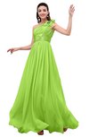 ColsBM Leilani Sharp Green Cinderella A-line Asymmetric Neckline Sleeveless Zipper Chiffon Bridesmaid Dresses