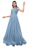 ColsBM Leilani Sky Blue Cinderella A-line Asymmetric Neckline Sleeveless Zipper Chiffon Bridesmaid Dresses