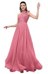 ColsBM Leilani Watermelon Cinderella A-line Asymmetric Neckline Sleeveless Zipper Chiffon Bridesmaid Dresses