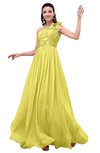 ColsBM Leilani Yellow Iris Cinderella A-line Asymmetric Neckline Sleeveless Zipper Chiffon Bridesmaid Dresses