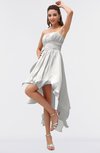 ColsBM Maria Cloud White Romantic A-line Strapless Zip up Ruching Bridesmaid Dresses