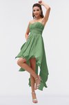 ColsBM Maria Fair Green Romantic A-line Strapless Zip up Ruching Bridesmaid Dresses