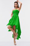 ColsBM Maria Jasmine Green Romantic A-line Strapless Zip up Ruching Bridesmaid Dresses