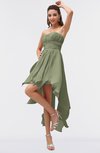 ColsBM Maria Moss Green Romantic A-line Strapless Zip up Ruching Bridesmaid Dresses