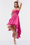 ColsBM Maria Rose Pink Romantic A-line Strapless Zip up Ruching Bridesmaid Dresses