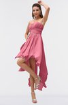 ColsBM Maria Watermelon Romantic A-line Strapless Zip up Ruching Bridesmaid Dresses