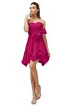 ColsBM Rosalie Beetroot Purple Princess A-line Backless Chiffon Short Party Dresses