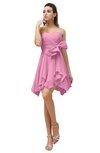 ColsBM Rosalie Pink Princess A-line Backless Chiffon Short Party Dresses