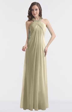 ColsBM Maeve Candied Ginger Classic A-line Halter Backless Floor Length Bridesmaid Dresses