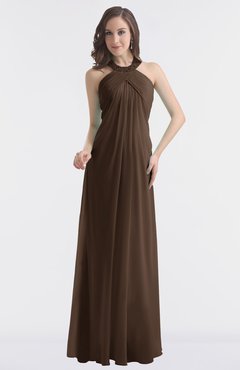 ColsBM Maeve Copper Classic A-line Halter Backless Floor Length Bridesmaid Dresses