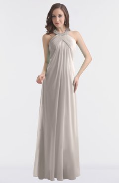 ColsBM Maeve Mushroom Classic A-line Halter Backless Floor Length Bridesmaid Dresses