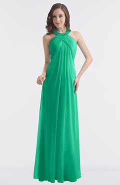 ColsBM Maeve Pepper Green Classic A-line Halter Backless Floor Length Bridesmaid Dresses