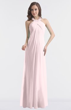 ColsBM Maeve Petal Pink Classic A-line Halter Backless Floor Length Bridesmaid Dresses
