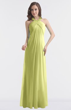 ColsBM Maeve Pistachio Classic A-line Halter Backless Floor Length Bridesmaid Dresses