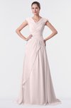 ColsBM Valerie Angel Wing Antique A-line V-neck Lace up Chiffon Floor Length Evening Dresses