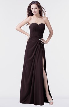ColsBM Mary Italian Plum Elegant A-line Sweetheart Sleeveless Floor Length Pleated Bridesmaid Dresses