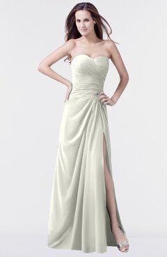 ColsBM Mary Ivory Elegant A-line Sweetheart Sleeveless Floor Length Pleated Bridesmaid Dresses