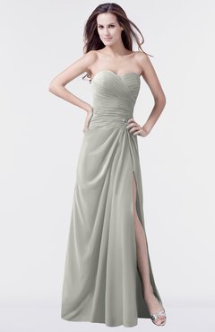 ColsBM Mary Platinum Elegant A-line Sweetheart Sleeveless Floor Length Pleated Bridesmaid Dresses