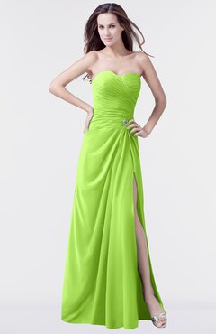 ColsBM Mary Sharp Green Elegant A-line Sweetheart Sleeveless Floor Length Pleated Bridesmaid Dresses