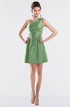 ColsBM Kailani Fair Green Cute A-line Asymmetric Neckline Half Backless Short Ruching Bridesmaid Dresses