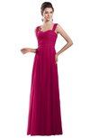 ColsBM Alena Beetroot Purple Simple A-line Sleeveless Chiffon Floor Length Pleated Evening Dresses