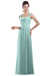 ColsBM Alena Blue Glass Simple A-line Sleeveless Chiffon Floor Length Pleated Evening Dresses