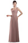 ColsBM Alena Bridal Rose Simple A-line Sleeveless Chiffon Floor Length Pleated Evening Dresses