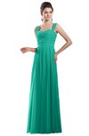 ColsBM Alena Ceramic Simple A-line Sleeveless Chiffon Floor Length Pleated Evening Dresses