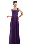 ColsBM Alena Dark Purple Simple A-line Sleeveless Chiffon Floor Length Pleated Evening Dresses