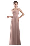 ColsBM Alena Dusty Rose Simple A-line Sleeveless Chiffon Floor Length Pleated Evening Dresses