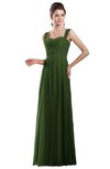 ColsBM Alena Garden Green Simple A-line Sleeveless Chiffon Floor Length Pleated Evening Dresses