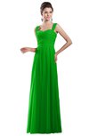 ColsBM Alena Jasmine Green Simple A-line Sleeveless Chiffon Floor Length Pleated Evening Dresses