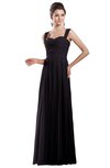 ColsBM Alena Perfect Plum Simple A-line Sleeveless Chiffon Floor Length Pleated Evening Dresses