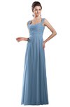 ColsBM Alena Sky Blue Simple A-line Sleeveless Chiffon Floor Length Pleated Evening Dresses