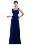 ColsBM Alena Sodalite Blue Simple A-line Sleeveless Chiffon Floor Length Pleated Evening Dresses